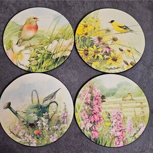 Vintage Wildflower Meadow Drink Coasters by Marjolein Bastin / Hallmark Set of 4